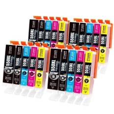 550 551 XL Cartouches d'encre UNIWORK 20 Pack Compatibles pour Canon PGI-550/551XL pour Pixma MX725 MX920 MX925 iX6850 iP7200 iP7250