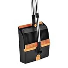 Broom Set Upright Dustpan Broom Set Magnetic Broom och Dustpan Folding Magic Broom,A