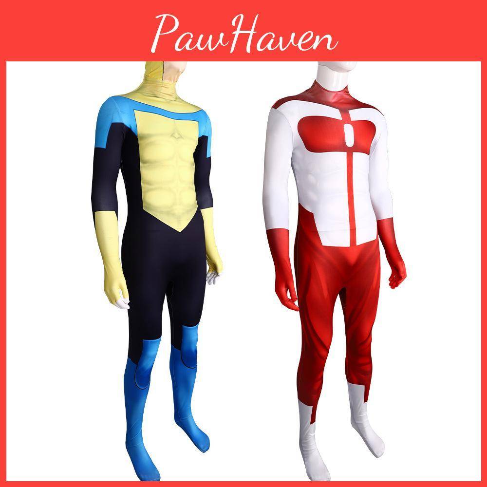 Invincible Hero Unisex Cosplay-dräkt Bekväm polyester-spandedräkt för alla åldrar cm black