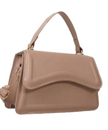 Taske: Miss Helena, beige klassisk taske 👜.