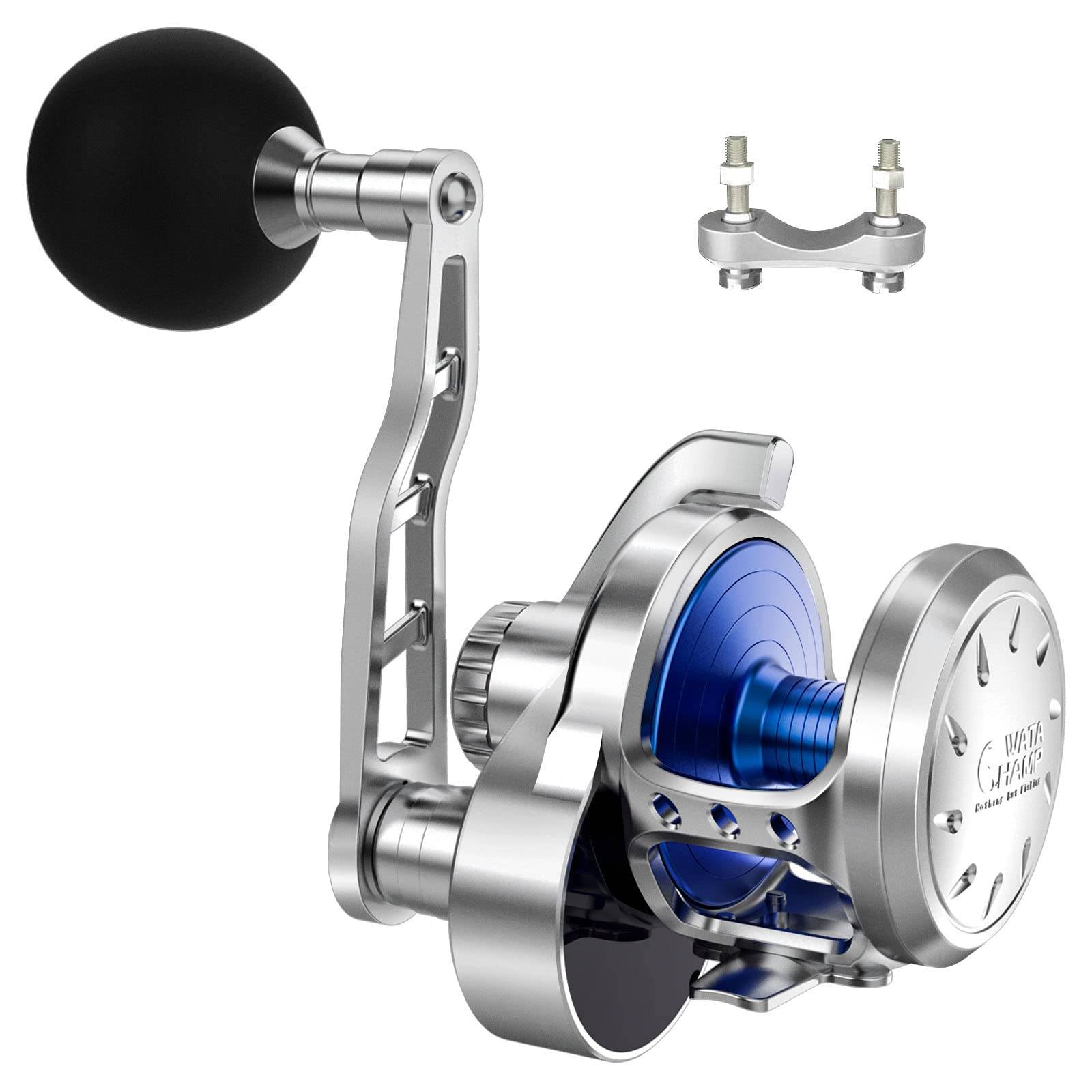 WATACHAMP Caribbean Bait reel for lever drag reel for big power whole body metal precision gear ratio maximum drag force left hand sea boat slow