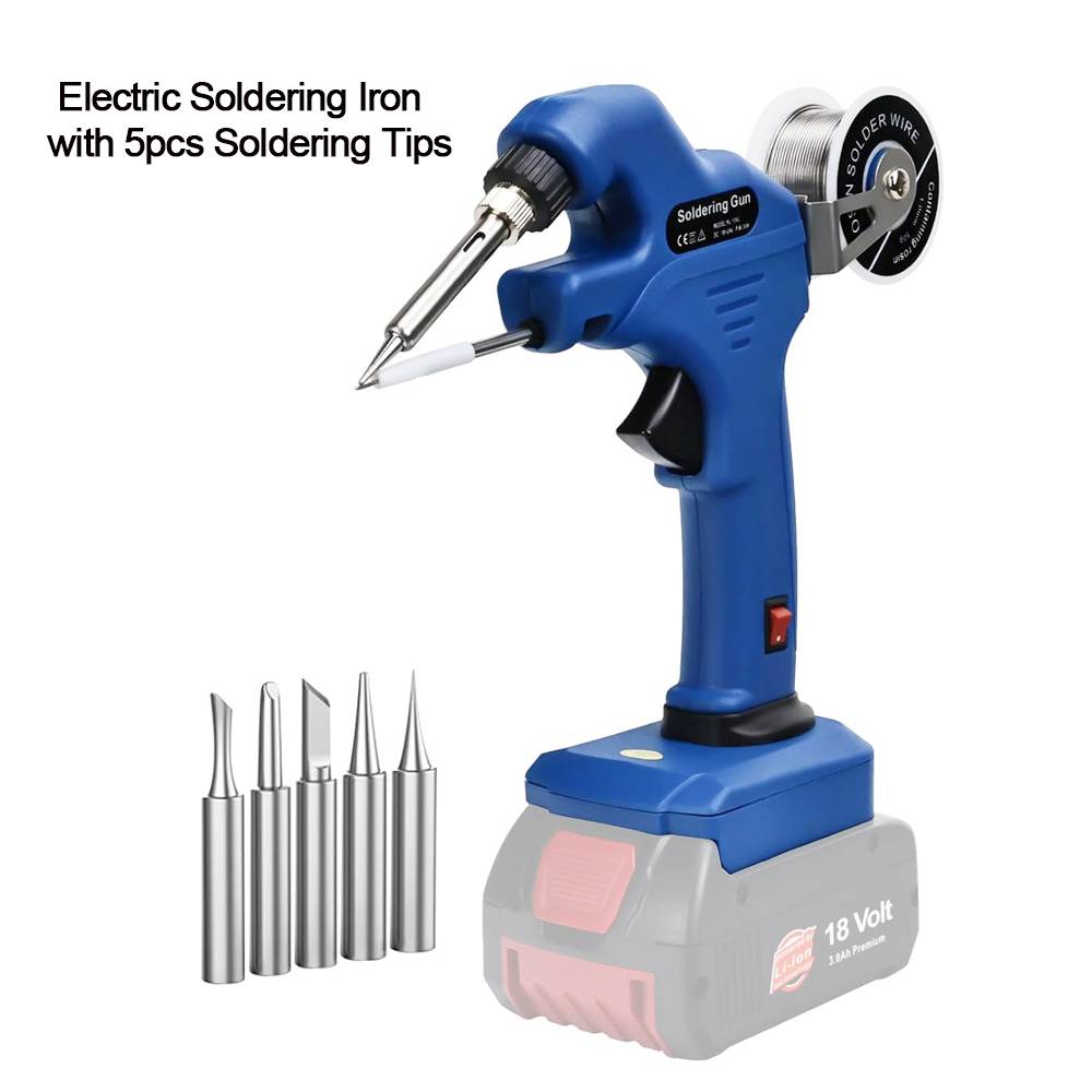 30W Cordless Electric Soldering Iron for Bosch 18/20V Max Li-ion Battery Fast Power Welding Tools