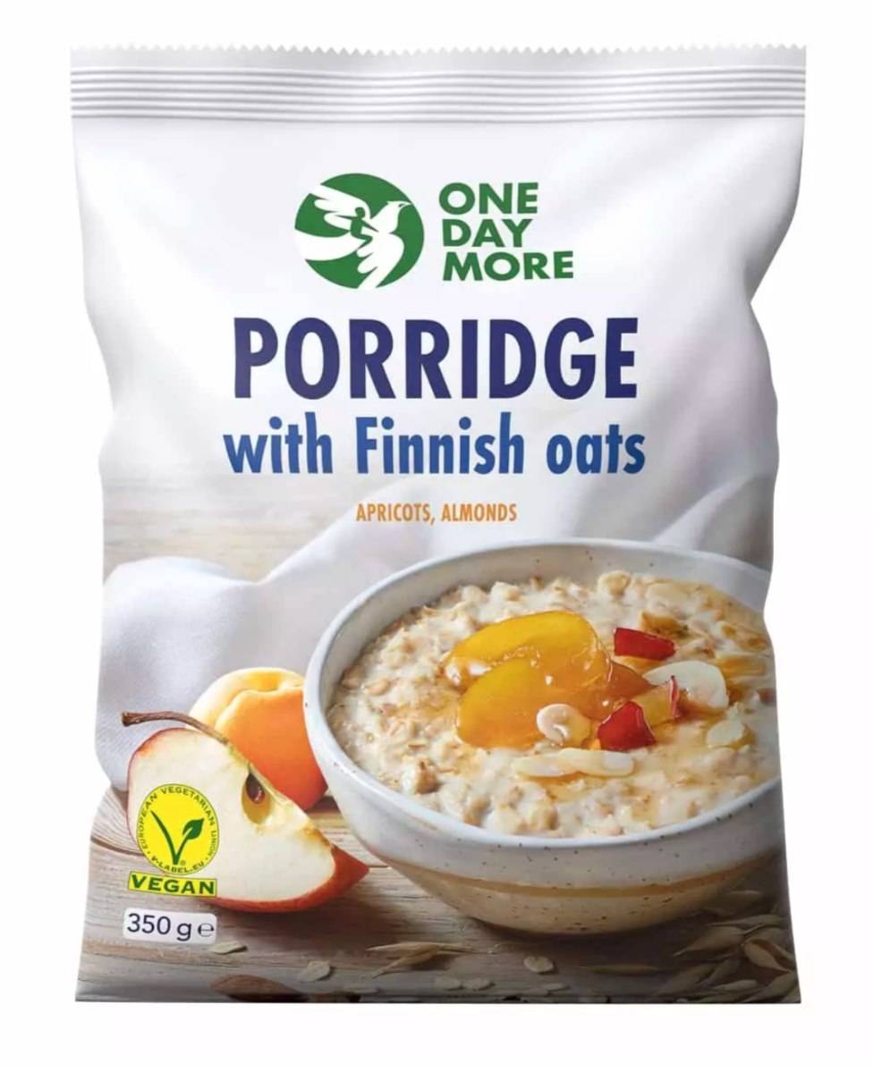 ONEDAYMORE - Porridge with Finnish Oats - 350g - Apricots Almonds - 350g