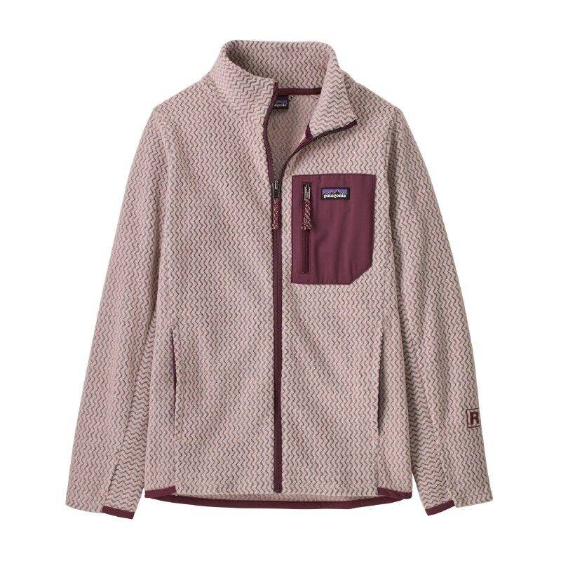 Patagonia K's R1 Air Full-Zip Jacket - Fleecetröjor - Børn Pink Frost L