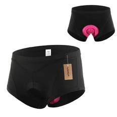 Lixada Cykelunderkläder för kvinnor 3D Gel Vadderade Cykelbyxor MTB Cykel Cykel Underkläder Shorts M svart