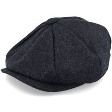 Beechfield - Grå flatcap Keps - Charcoal Marl Melton Wool Baker Boy Flat Cap @ Hatstore