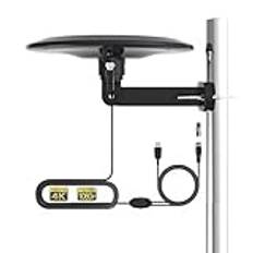 GAINFI Omni Directional digital TV-antenn för smart TV lång räckvidd, bästa klar HD 4K TV-antenn för vind husbil, förstärkare, 9,8 m koaxialkabel
