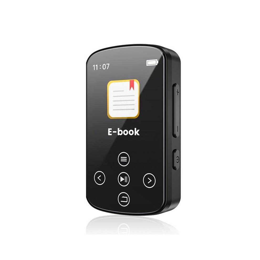 MP3 Player Sport Back Clip Music Player HiFi Sound Sports Player 1.5 Inch Screen with FM Radio E-Book 32G