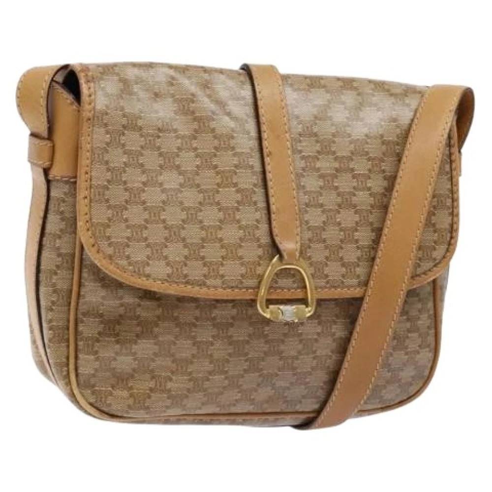 Celine Vintage Pre-owned Canvas celine-tasker - Vintage - Dame - Beige - ONE SIZE - Uld