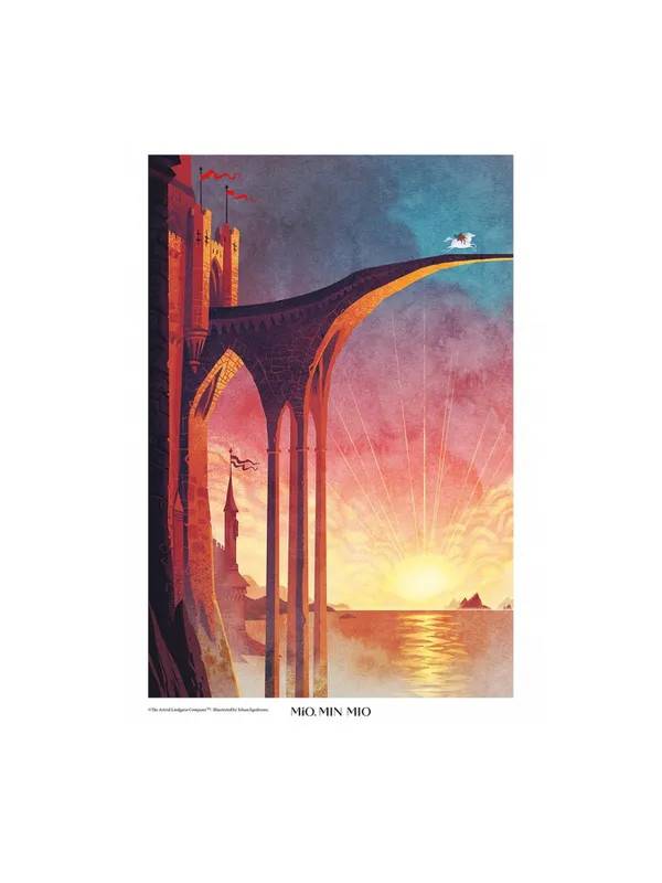 Poster Mio, min Mio Morgonljusets bro - 21x30 cm