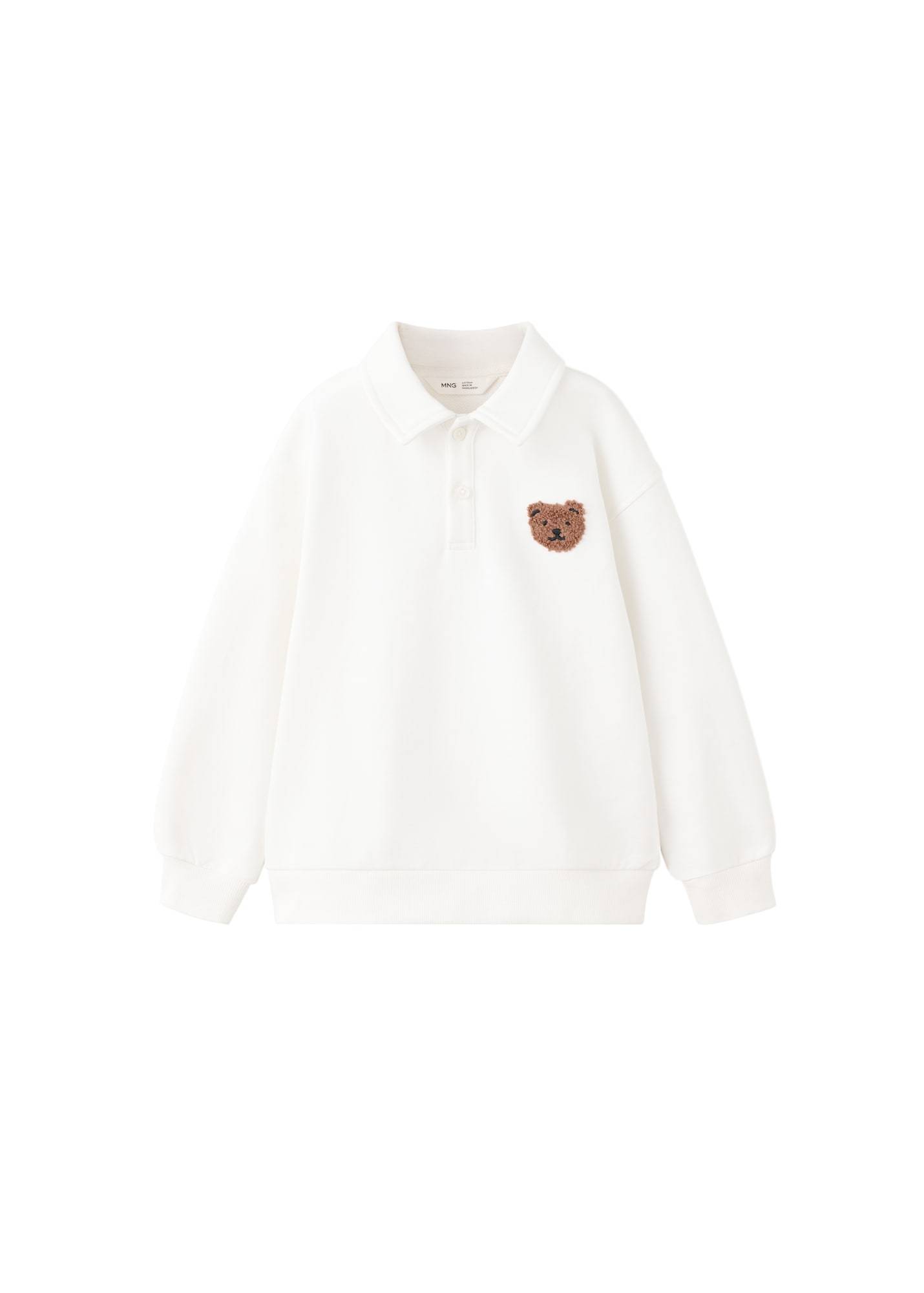 MANGO KIDS Sweatshirt 'SUDLIT' ljusblå / choklad / svart / vit