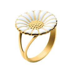 Georg Jensen Daisy stor ring i forgyldt - 54