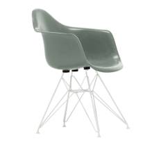 Vitra - Eames Fiberglass Armchair DAR - 05 Sea Foam Green - White - Spisebordsstole - Charles & Ray Eames - Grøn - Metal/Syntetisk