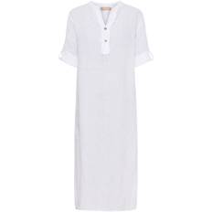 Marta Du Chateau Mdc Camelia Dress 94198 White   - hørkjole