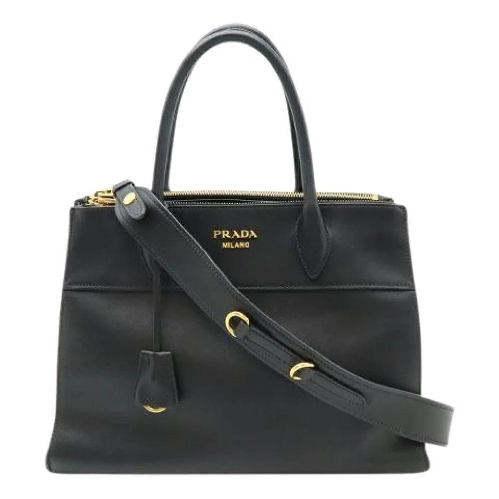 Prada Vintage Pre-owned Paradigme Saffiano 2way taske - Vintage - Dame - Sort - ONE SIZE - Uld