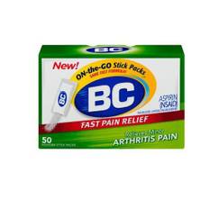 BC, Arthritis Formula Pain Reliever Fever Reducer Powder, 50 each