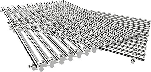 GFTIME 43,8 CM 7527 Grill matlagningsgaller för WeberSpirit E310 E320 S310 S320 300-serien, rostfritt stål gasgaller reservdelar för Weber Spirit 700, Genesis B och C, 2-pack