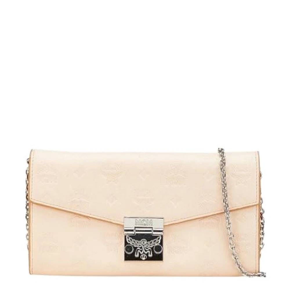 MCM Pre-owned Pre-owned Leather Clutch - Vintage - Dame - Lyserød - ONE SIZE - Læder