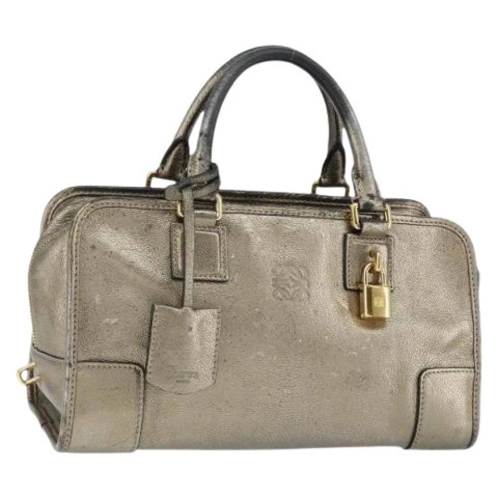 Loewe Pre-owned Pre-owned Læder Håndtaske - Vintage - Dame - Brun - ONE SIZE - Læder