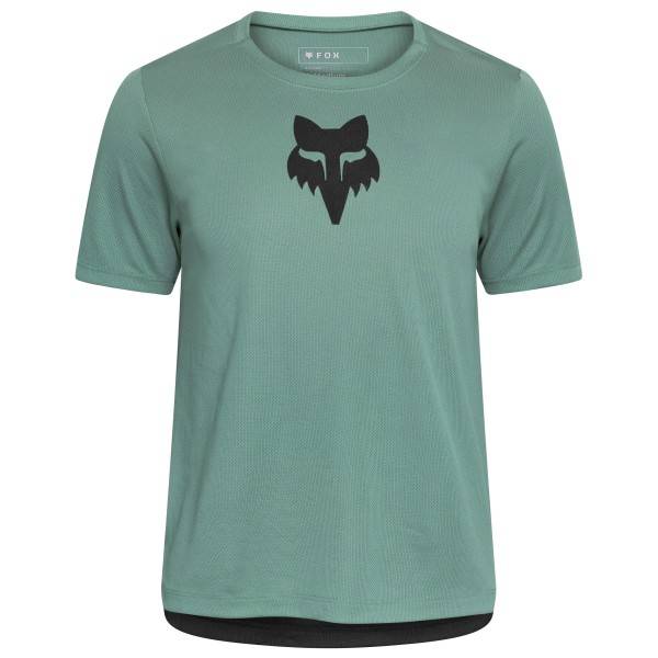 FOX Racing Kid's Ranger S/S Jersey Fox Head Cykeltrikå Barn Storlek L Färg turkos