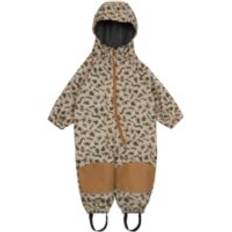 Mikk-line Softshell Heldragt m. Krible krable print- Brown Sugar