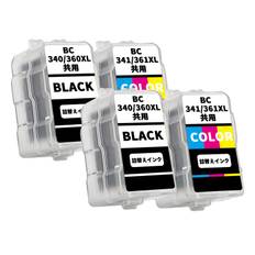 Compatible Canon and ink cartridges black and 2 color Compatible PIXMA and individually and includes BC-340XL, BC-341XL, BC-360XL, BC-361XL (2