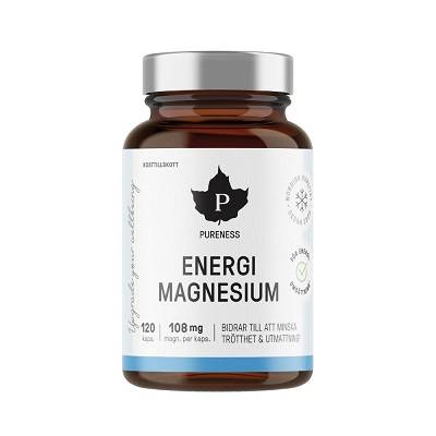 Energi Magnesium 120 kapslar Pureness "Mängdrabatt"