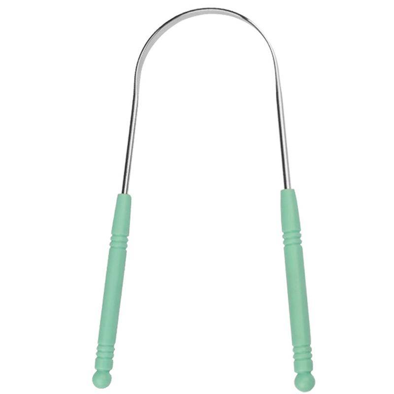 Stainless Steel Tongue Scraper With Box Oral Hygiene Tool Keep Fresh Breath Tongue Cleaner Brush For Dental Care