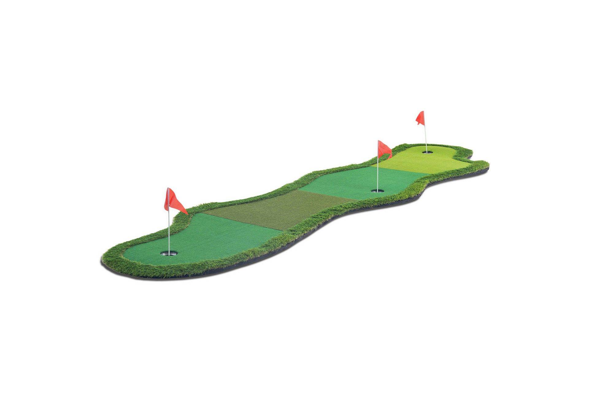 Golfmatta Multi-speed | Puttmatta med olika gräshöjd 4x1m Gr - Sportredskap & sportutrusning Grön Plast