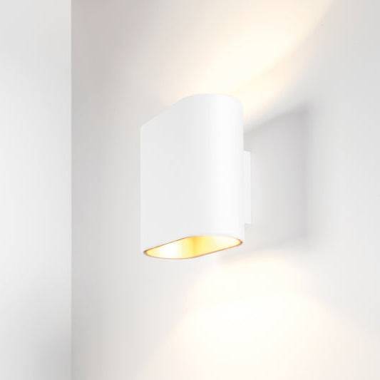 Duell væglampe IP55 LED Modular - Hvid/champagne + 2700K