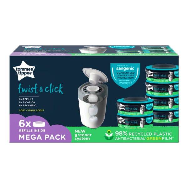 Tommee Tippee Sangenic Twist&Click Refill 6 st