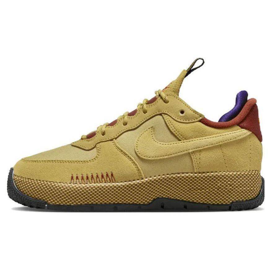 Nike Air Force 1 Wild Wheat Gold Dam Sneakers Brun Robust-Orange Fält-Lila FB2348-700 42.5