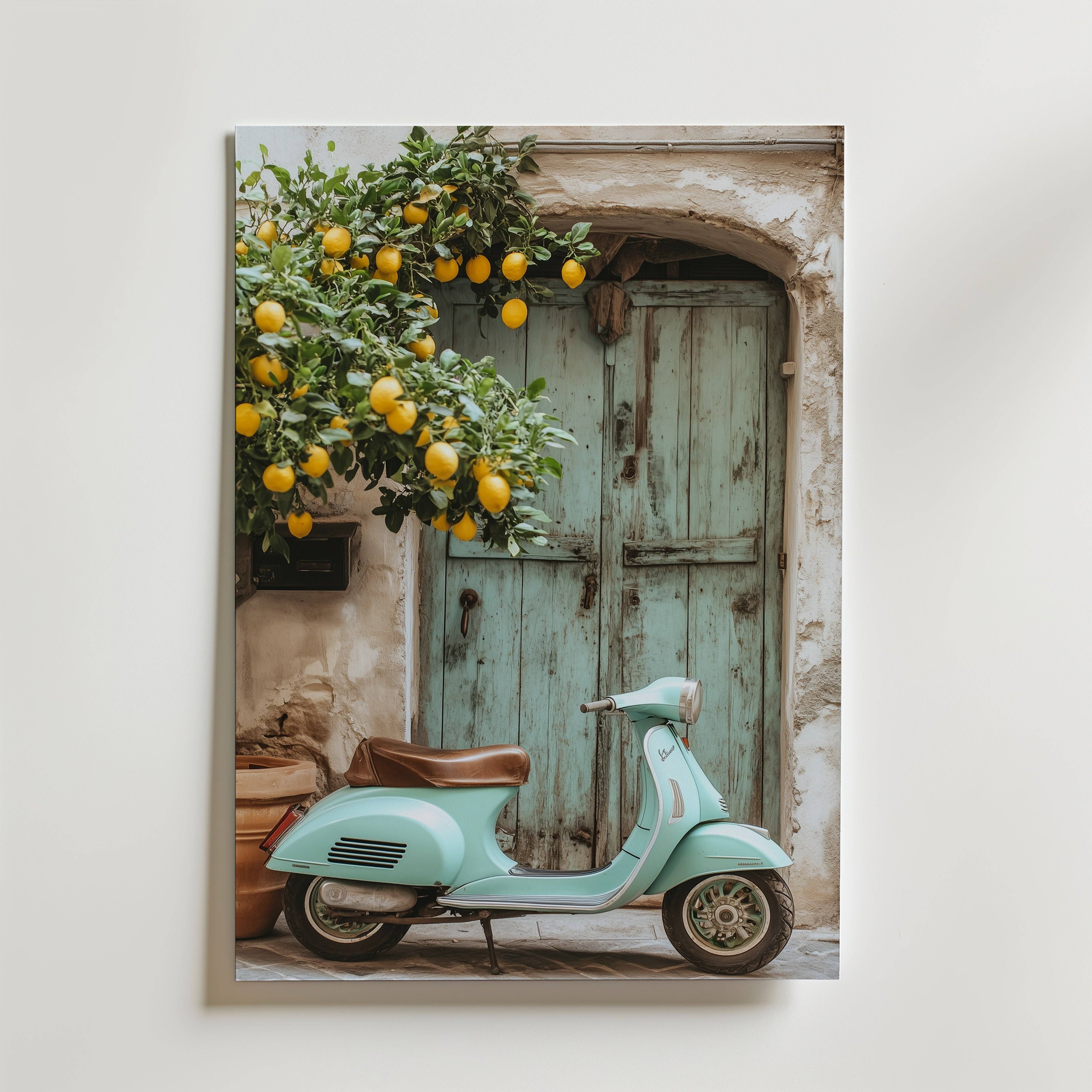 Italian Vespa Poster - Fine Art Poster 21x30 cm Utan passepartout