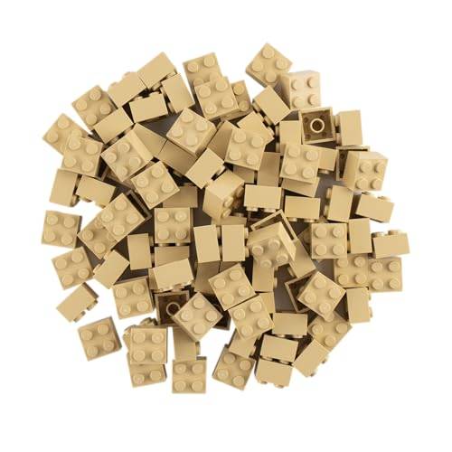 Lego® Classic 3001 2 x 2 stenar beige – 100 stycken byggstenar – perfekt komplement till kreativa Lego® projekt – Högkvalitativa byggstenar för barn och vuxna