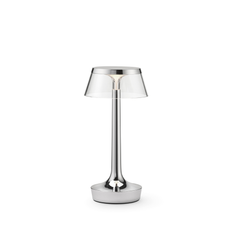 Bon Jour Unplugged – portable bordlampe fra FLOS Chrome - Jacobsen Plus