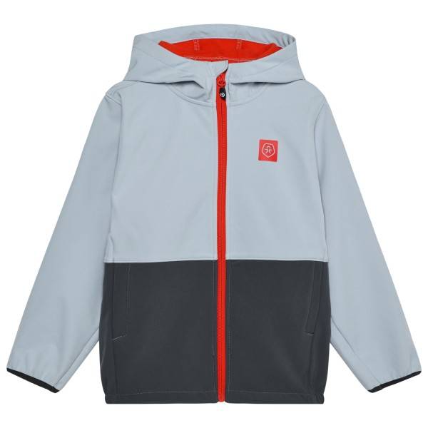 Color Kids Kid's Softshell Colorblock Softshelljakke Børn størrelse 122 farve grå