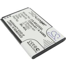 Batteri til BL-4UL for Nokia, 3.7V, 1200 mAh