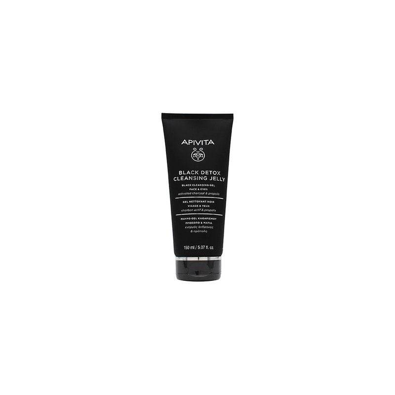 Apivita Black Detox gelatina detergente viso e occhi 150ml