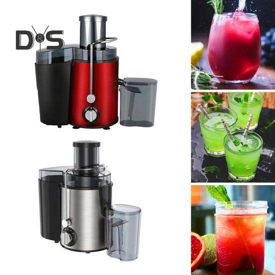 Juicemaskin med 3 hastighetskontroller 850W Kraftfull motor Säkerhetslåsdesign Effektiv juiceutvinning Lätt att rengöra Fruktpress Elektrisk juicer rö