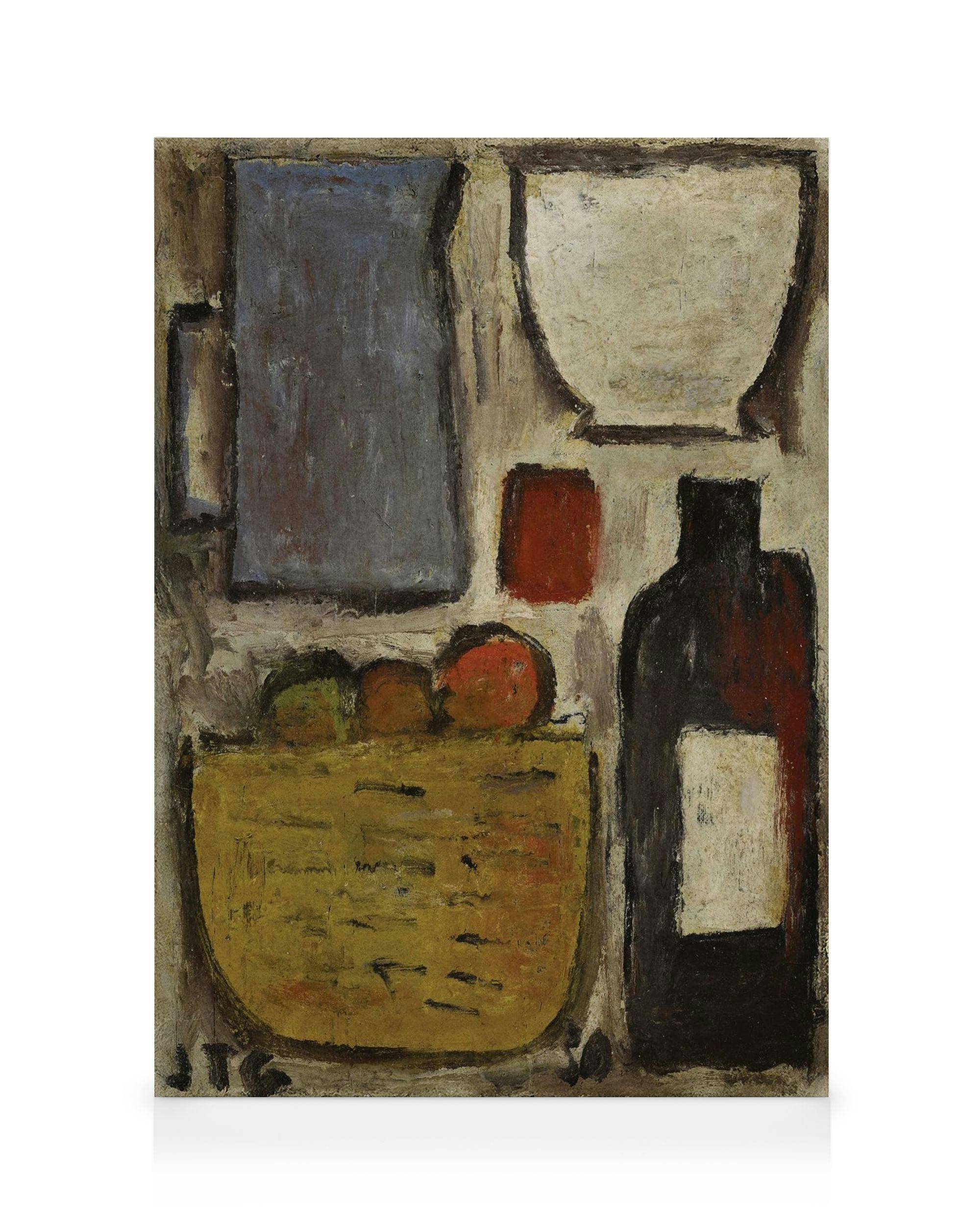 Canvastavlor Joaquín Torres García - Panier aux fruits Canvastavla (70x100 cm)