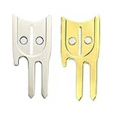 Golf Divot Tool | Metall 6-i-1 bärbart Divot-verktyg och kulmärke | Hållbar metall Golf Divot Tools för män Kvinnor Golfälskare Fairway reparation