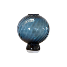 Meadow Swirl Vase - Blue Medium