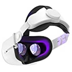 SUPERUS Head Strap för Oculus Quest 2 - Elite Strap Ersättning för Meta/Oculus Quest 2, VR-tillbehör Kompatibel med Quest 2 - Förbättrad komfort, Minska huvudtrycket - med justerbart gångjärn