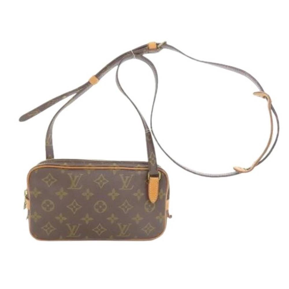 Louis Vuitton Vintage Pre-owned Pochette Marly Bandouliere - Vintage - Dame - Brun - ONE SIZE - Uld
