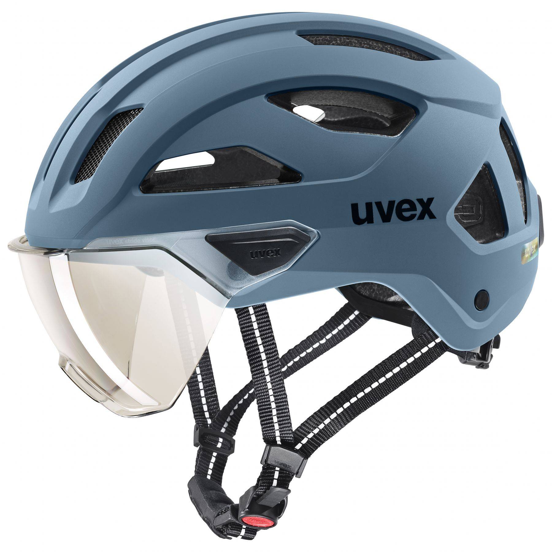 Uvex Stride Visor, cykelhjelm, blå