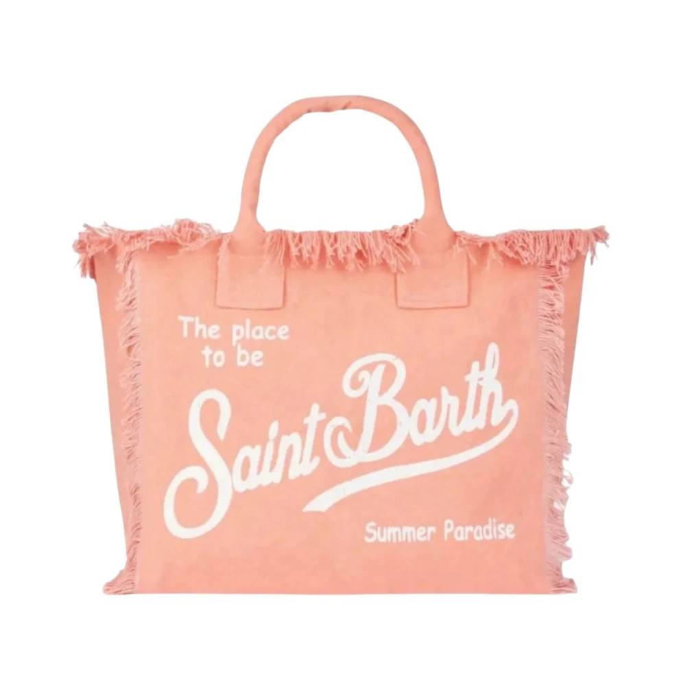 MC2 Saint Barth Tote Bag - Tasker - Dame - Orange - ONE SIZE - Bomuld