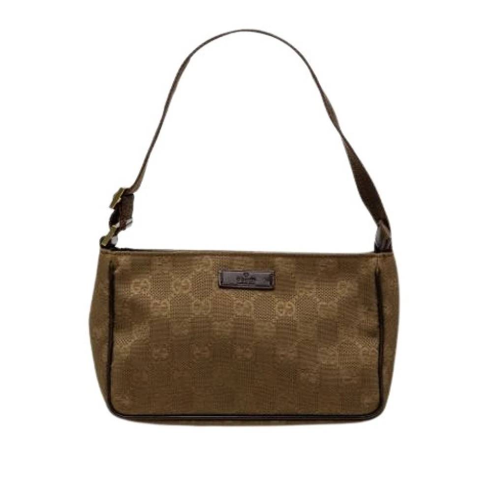 Gucci Vintage Pre-owned Canvas Skuldertaske - Vintage - Dame - Brun - ONE SIZE - Uld