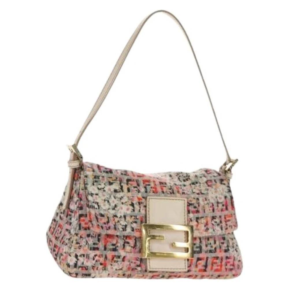 Fendi Vintage Pre-owned Zucchino Canvas Skuldertaske - Vintage - Dame - Flerfarvet - ONE SIZE - Uld