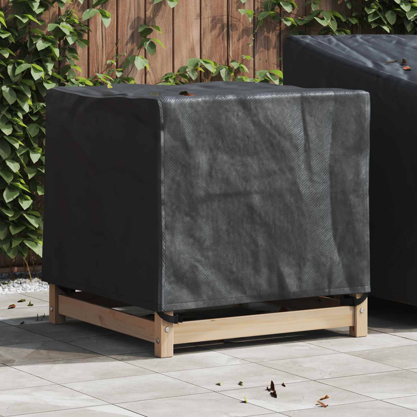 vidaXL Möbelöverdrag Svart 64 x 64 x 65 cm 210D Oxford Tyg