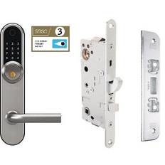 kodlås BG4000 smart lock silver, med Assa låshus